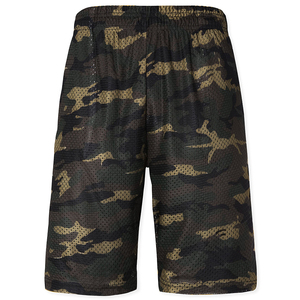 Shorts de basket-ball unisexes en polyester mesh de haute qualité pour l'été, avec logo personnalisé imprimé, vêtements de sport en gros, tailles plus grandes, sublimation - Product Image 1
