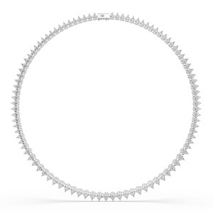 Luxeshine 25.25 CARAT Lab Grown Pear Brilliant Cut Diamond 14K Gold <b>Necklace</b> Women's Luxury IGI Certified - Product Image 3
