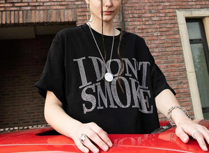 T-shirt Homme Personnalisé 100% Coton Peigné Coupe Boxy Oversize Épais Impression Sérigraphique Écologique Col Rond Délavé au Soleil et à l'Acide - Product Image 2
