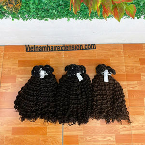 Magnifiques extensions de cheveux humains Remy vietnamiens avec trame de peau bouclée, 8-32 pouces, 100 grammes, 100% cheveux vierges - Product Image 1