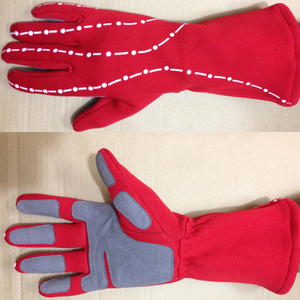 Gants de course à doigts entiers bleus en polyester et coton, antidérapants, avec fermeture auto-agrippante, pour homme, imperméables, légers, pour activités hivernales en extérieur - Product Image 4