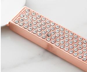Rose Gold Curved <b>Cake</b> <b>Server</b> With Micro Crystal Handles Ideal For Serving Spatula And Knife Ceremony And Wedding - Product Image 2