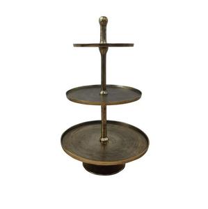 Support à gâteau à plusieurs niveaux en aluminium doré - Product Image 3