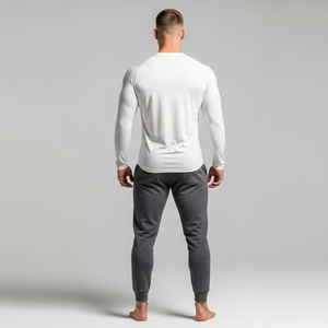 REXFIT SPORTS OEM Camisetas de Entrenamiento de Manga Larga para Hombre, Tejido Ligero de Punto, Proveedor de Ropa Deportiva Informal - Product Image 2