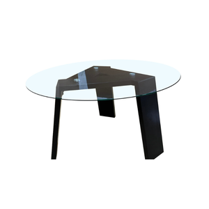 Table basse ovale double niveau flottante avec plateau en verre pour salle à manger, salon, appartement, décoration intérieure, mobilier - Product Image 4