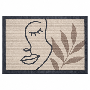 Best Selling Luxury Woven PVC Backed Coir Mat 45x75cm Doormat Handmade Tufted 15mm <b>Thick</b> Cushioned Anti-Slip Pet Friendly Modern - Product Image 1