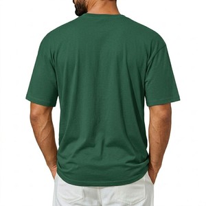 เสื้อยืดผู้ชายสีเขียวทรงพอดีตัว คอปก ผ้าฝ้ายพรีเมียม สไตล์ล่าสุด เรียบง่าย สตรีทแวร์ลำลอง ใส่ได้ทุกวัน เหมาะกับหน้าร้อน - Product Image 2