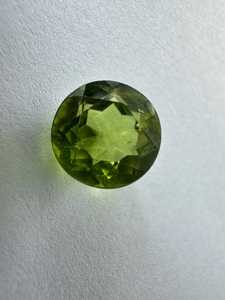 Natural <b>Peridot</b> Round Cut China Origin Heat Treated Vivid Green Gemstone For <b>Ring</b> Jewelry Making Loose Stone - Product Image 1