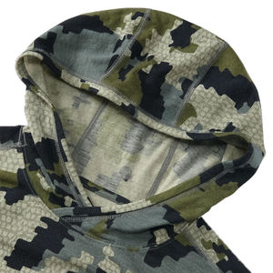 Sudadera con Capucha de Camuflaje para Hombre, Corte Regular, Tejido de Poliéster, Estilo Casual para Otoño, con Bolsillo Frontal, Diseño Transpirable - Product Image 3
