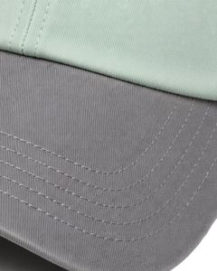 Casquette de baseball bicolore vert menthe et gris, personnalisable par le fabricant, ajustable, unisexe, en coton, pour le sport, les loisirs et la mode. - Product Image 5