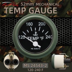 Nouveau Jauge de Température Mécanique 52mm 120-240F HMMWV HUMVEE pour Camions et Voitures pour Auto Meter MS24543-2 - Product Image 3