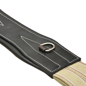 Ensemble de harnais d'équitation durable avec protection ventrale en cuir à clous, sangle de ventre à clous centraux, extrémités élastiques à clips et boucles à rouleaux en acier inoxydable - Product Image 4