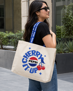 Sac fourre-tout promotionnel en polycoton recyclé 220 GSM 50x36x12 cm, sac de shopping imprimé avec logo personnalisé, vente en gros, fabricant OEM ODM B2B - Product Image 4
