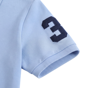 Polo en tricot pour homme de qualité supérieure, manches courtes, logo brodé personnalisé, coupe classique, vêtements de golf formels, polos classiques - Product Image 4