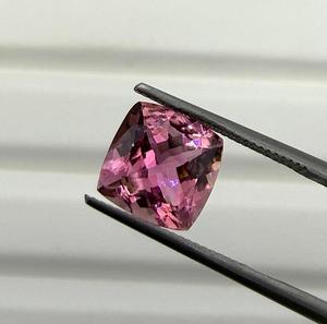 Natural Tourmaline Loose <b>Stone</b> Genuine Pink Cushion Brilliant Cut Jewelry Making Ring Pendant Collector Gift rare Gems Shamim - Product Image 2