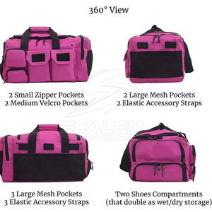 Sac de sport de grande capacité conçu pour vêtements, chaussures, équipements et accessoires, idéal pour les voyages et l'entraînement sportif - Product Image 6