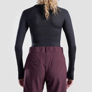 Custom Logo <b>Long</b> Sleeve Wourkout Seamless Compression <b>Tshirt</b> Woman Fast Dry T-shirts Womens Stretch Tops - Product Image 1
