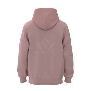 เสื้อฮู้ดดี้สีชมพูแบบยูนิเซ็กซ์ แขนยาว มีเชือกผูก กระเป๋าจิงโจ้ ทรงปกติ สไตล์ลำลอง สตรีทแวร์ - Product Image 2