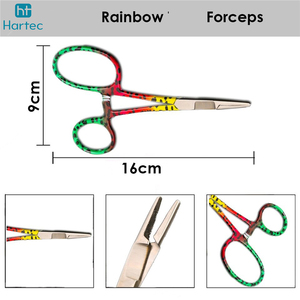 Pinces de pêche à la mouche de précision en acier inoxydable à mâchoires dentelées pour peau de truite, ciseaux de pêche OEM ODM - Product Image 4