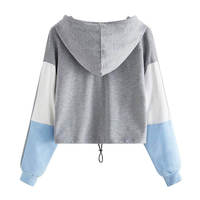 Sweat-shirt à capuche court décontracté pour femme Apparelzest, hiver, manches longues, tissu respirant et écologique, personnalisable