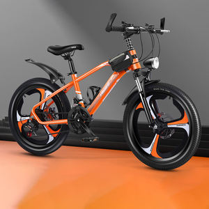 Vélo de montagne pour enfants Orange 26 pouces, cadre en acier, fourche en alliage d'aluminium, suspension avant, frein à disque, 6 vitesses, pour les 12 ans et plus - Product Image 1