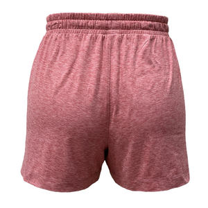 Excelente oferta en pantalones cortos deportivos informales Tejido de Jersey de doble melocotón Tejido de poliéster Space Dye Knit Cierre de cordón de cintura media suave - Product Image 2
