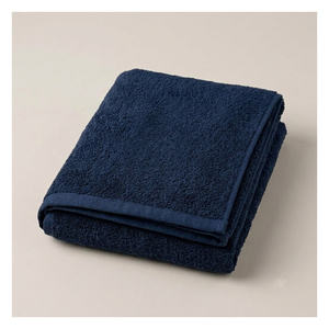 Serviette de bain personnalisée avec logo, en coton éponge, douce et absorbante, pour hôtel et maison - Product Image 1