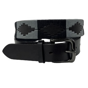 Ceinture en cuir noir de qualité supérieure avec boucle à ardillon pour motards - Product Image 6