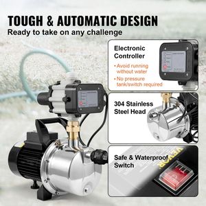 Pompa portatile del getto 1.5HP 1200GPH con la pompa poco profonda del pozzo del regolatore automatico con la portata 164ft - Product Image 4