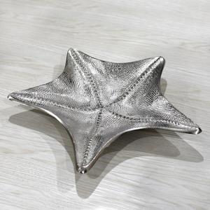 Handicrafts Silver Starfish <b>Tray</b> & Dish Table Centerpiece Items Decorative <b>Trays</b> Fruits Cookie <b>Snacks</b> <b>Tray</b> For Home Decoration - Product Image 1