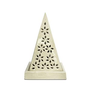 Porta Incienso de Cerámica en Forma de Pirámide, Color Rojo Glaseado, para Aromaterapia, Meditación, Yoga, Decoración del Hogar y Templos - Product Image 6