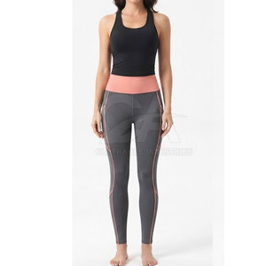 <b>Low</b> MOQ OEM Service Mid Elastic <b>Waist</b> Solid Ruched Back Yoga <b>Leggings</b> Women High Quality Fitness Wear Cheap Price - Product Image 5