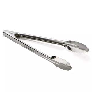 Fabrication en gros de pinces à glaçons en acier inoxydable, accessoires de bar et de cuisine, pinces à glaçons finies argentées - Product Image 1