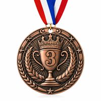 Médailles de course personnalisées en alliage de zinc plaqué or et argent avec ruban pour marathon, 5K, athlétisme et événements sportifs