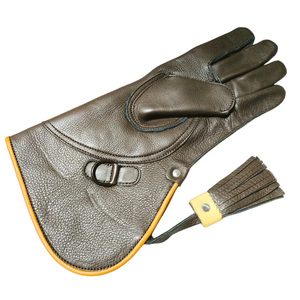 Wholesale Cowhide Leather Double Layer Falconry Gloves <b>Trainers</b> Soft Breathable <b>Waterproof</b> Anti-Slip Touch Screen Portable - Product Image 1