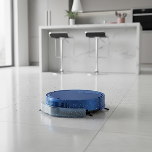 SUDEX Intelligent Smart Cleaning Robot Eco Anti-Fall Infrared Sensor <b>Large</b> Suction Four Motor 3 Wheels 400ml Dust <b>Bin</b> - Product Image 2