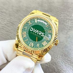 Montre à quartz de luxe pour homme, qualité Triple A, entièrement incrustée de diamants américains, cadran Hip Hop Bling, montre-bracelet métallique de haute qualité - Product Image 3