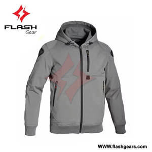 Chaqueta de Motociclismo Unisex FLASH GEAR, Cortavientos, de Cuero/Poliéster, Manga Larga, Negra, Verano, Malla Transpirable - Product Image 2