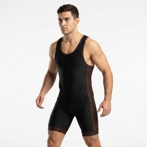 Men's Wrestling Jersey Sleeveless Compression Sublimation Wrestling Jersey Men Custom Fit Men’s Wrestling Singlet Wholesale - Product Image 1
