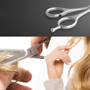 Tijeras de entresacar de precisión con dientes, tijeras de corte para peluquería y barbería, tijeras de entresacar de acero inoxidable, tijeras de peluquería y barbería. - Product Image 4