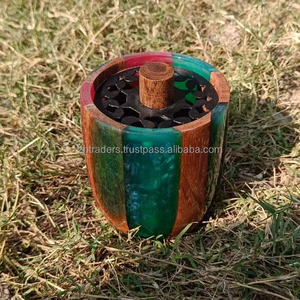 Brûleur d'encens Bakhoor en résine de luxe artisanal, nouveau design moderne pour le Ramadan, l'Aïd, décoration de la maison, cadeau festif - Product Image 1