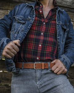 Full Grain Leather <b>Belt</b> for Men, <b>Work</b> <b>Belts</b> for Men Heavy Duty, Daily Wear for Jeans Pants - Product Image 5