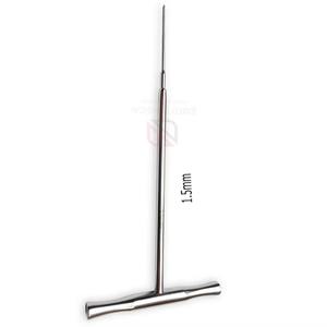 เครื่องมือผ่าตัดกระดูกสัตว์แบบมีรูตรงกลาง ด้ามจับรูปตัว T ผลิตจากเหล็กเยอรมัน ขนาด 1.5-4.0 มม. - Product Image 2