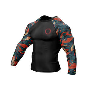 Custom Short <b>Sleeve</b> Men's MMA Rash Guard-Breathable Comfortable Custom Logo OEM Service High Quality Custom Color & Material - Product Image 3