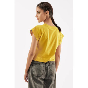 Camiseta Corta Oversize de Moda para Mujer, Manga Corta, Corte Cuadrado, Informal, Verano, Múltiples Colores y Tallas, OEM ODM - Product Image 4