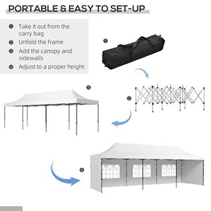 Tenda Pop-up per Feste Senza Supporto e Senza Difetti, Nessun Rimborso o Reso - Product Image 4