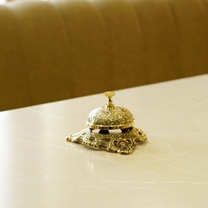 Metal Table <b>Bell</b> Contemporary Hand <b>Bell</b> Modern Desk <b>Bell</b> for Reception Restaurant <b>Service</b> Home Decor and Gifting Use - Product Image 2