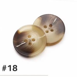 High Quality Custom Round 4-Hole Buffalo Horn Animal Style Durable <b>Handmade</b> Sewing Buttons for <b>Clothes</b> Shirt Suit - Product Image 1
