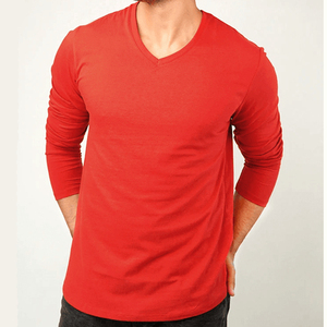 T-shirts décontractés à manches longues pour hommes, design personnalisé, vente en gros, 100 % coton, pour l'été - Product Image 6