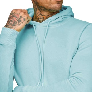 Sudadera con Capucha Azul Cielo para Hombre, Corte Regular, Felpa de Algodón, Informal, con Bolsillo Tipo Canguro 2026 - Product Image 5